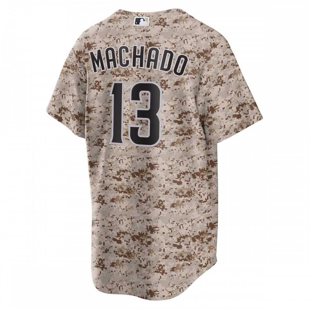 Manny Machado San Diego Padres USMC Alternate Replica Player Jersey - Camo-Pro Kit Vault | Brand New 26/27 Sports Jerseys